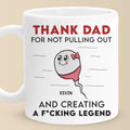 Greatness Came From One Risky Move - Family Personalized Custom Mug - Father's Day, Gift For Dad
