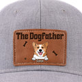 Walks, Treats, Cuddles - Dog Personalized Custom Leather Patch Hat - Father's Day, Gift For Pet Owners, Pet Lovers