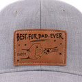 Proud Dad Of Pawsome Kids - Dog & Cat Personalized Custom Leather Patch Hat - Father's Day, Gift For Pet Owners, Pet Lovers
