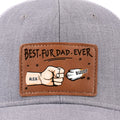 Fur Babies, Real Love - Dog & Cat Personalized Custom Leather Patch Hat - Father's Day, Gift For Pet Owners, Pet Lovers