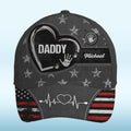 Little Hands, Big Love For You - Family Personalized Custom Hat, All Over Print Classic Cap - Father's Day, Gift For Dad, Grandpa