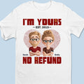 Love Me Or Deal With Me - Couple Personalized Custom Unisex T-shirt, Premium T-shirt, Hoodie - Gift For Husband Wife, Anniversary
