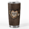 Loved By The Littlest Hands - Family Personalized Custom Tumbler - Father's Day, Gift For Dad, Grandpa