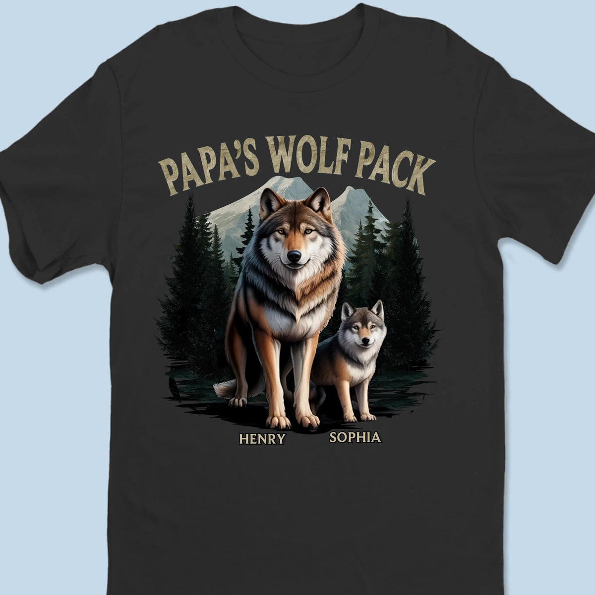 Our Pack, Our Bond, Our Dad - Family Personalized Custom Unisex T-shirt, Premium T-shirt, Hoodie - Father's Day, Gift For Dad, Grandpa