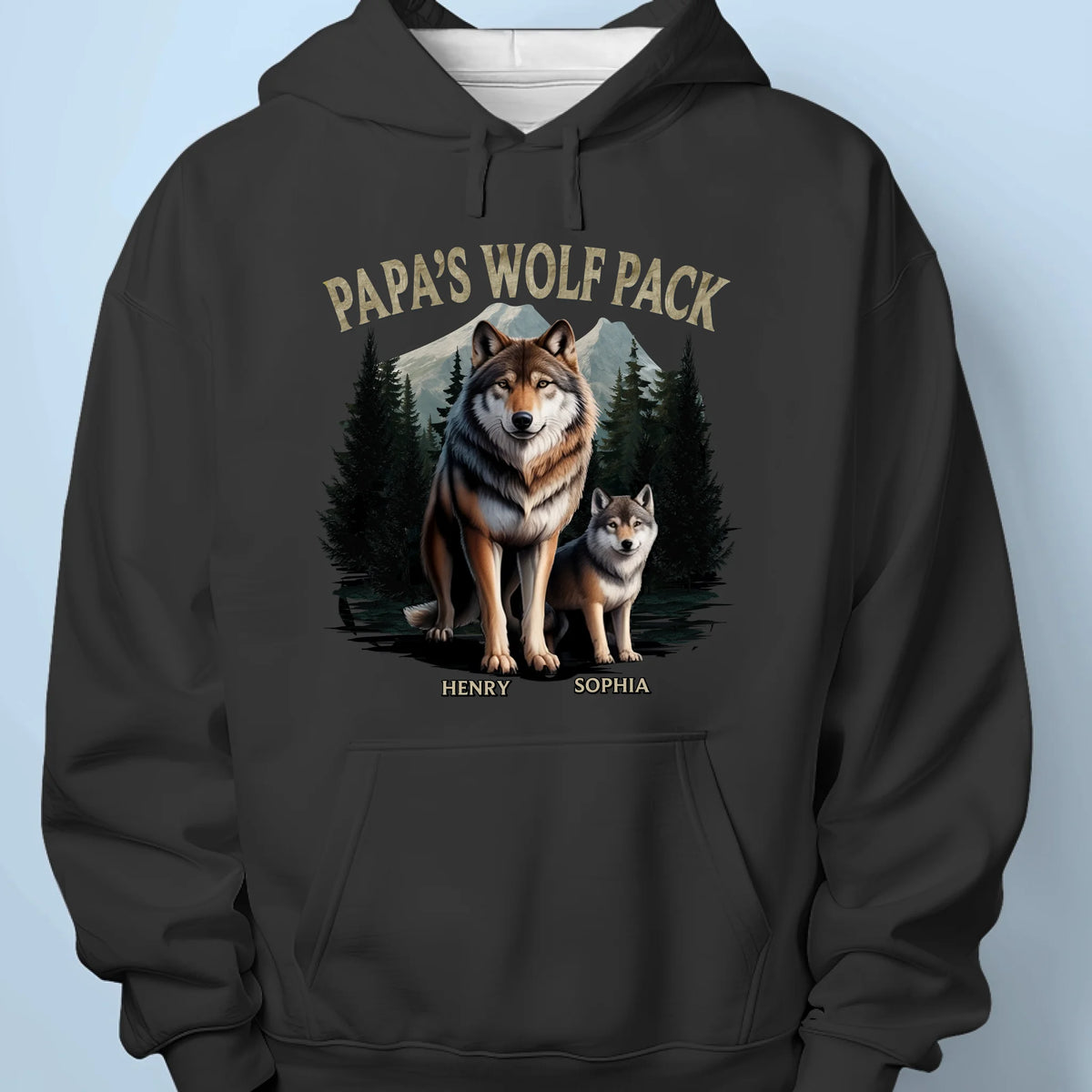 Our Pack, Our Bond, Our Dad - Family Personalized Custom Unisex T-shirt, Premium T-shirt, Hoodie - Father's Day, Gift For Dad, Grandpa