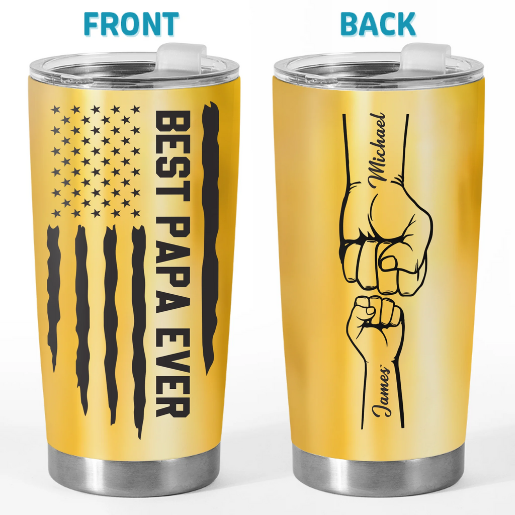 Dad, You Make Life Better - Family Personalized Custom Tumbler - Father's Day, Gift For Dad, Grandpa