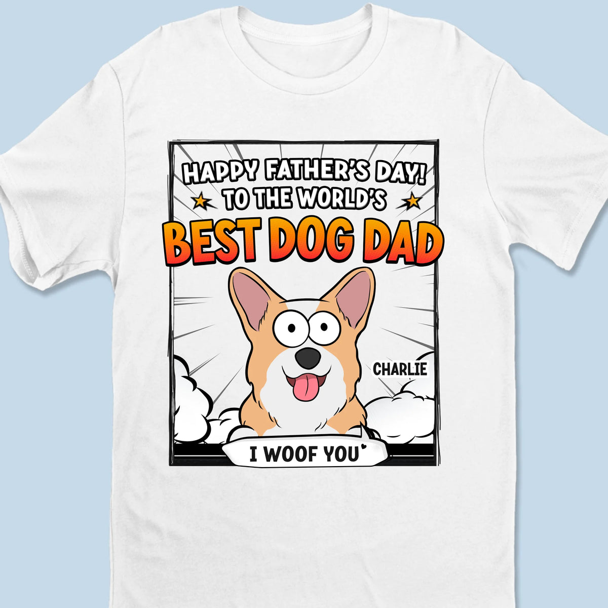 To My Favorite Hooman - Dog Personalized Custom Unisex T-shirt, Premium T-shirt, Hoodie - Father's Day, Gift For Dad, Pet Owners, Pet Lovers
