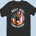 Custom Photo My Heart Beats Dog - Dog & Cat Personalized Custom Unisex T-shirt, Premium T-shirt, Hoodie - Father's Day, Gift For Dad, Pet Owners, Pet Lovers
