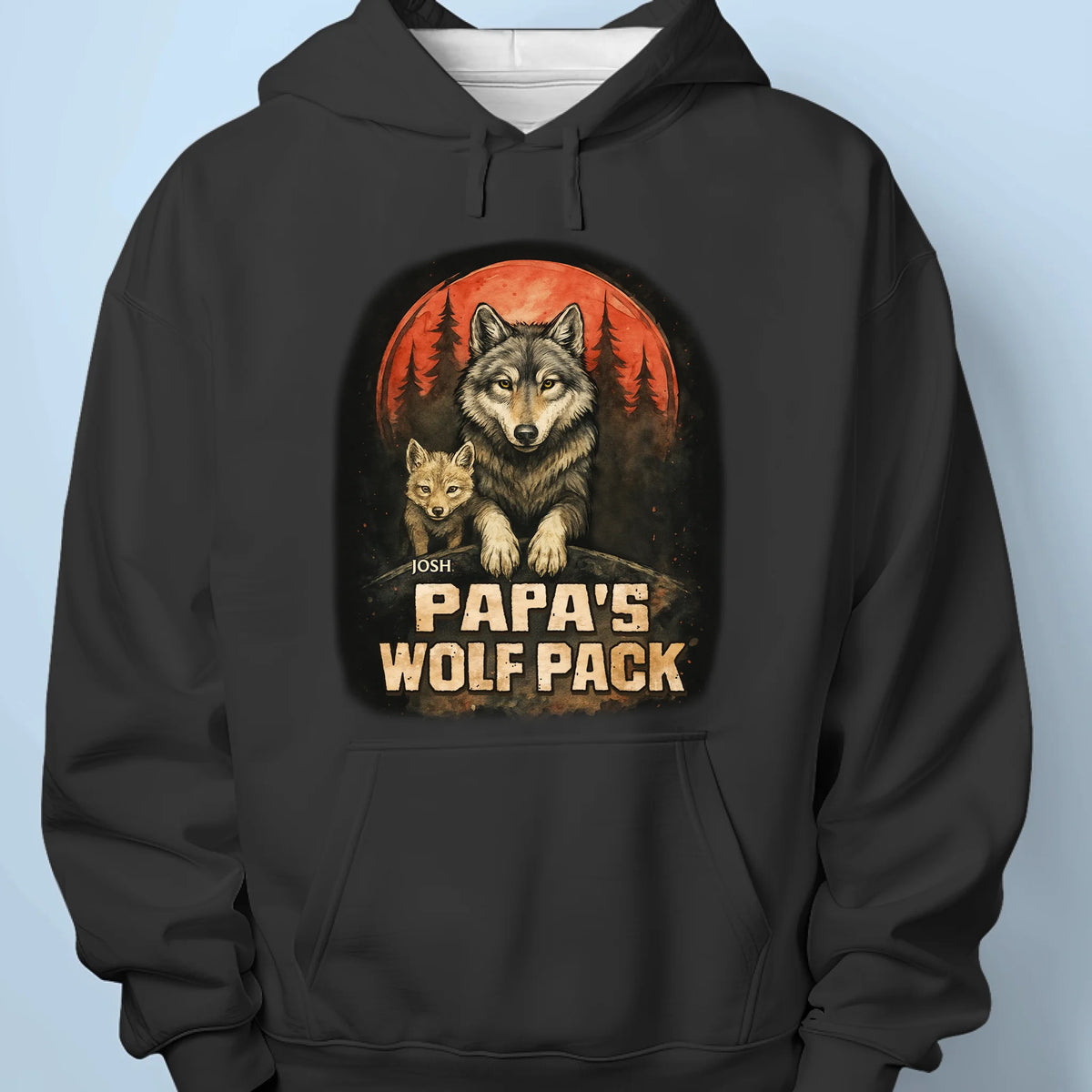 Fierce Love, Strong Pack - Family Personalized Custom Unisex T-shirt, Premium T-shirt, Hoodie - Father's Day, Gift For Dad, Grandpa