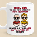 Father Son Team Forever - Family Personalized Custom Mug - Father's Day, Gift For Son