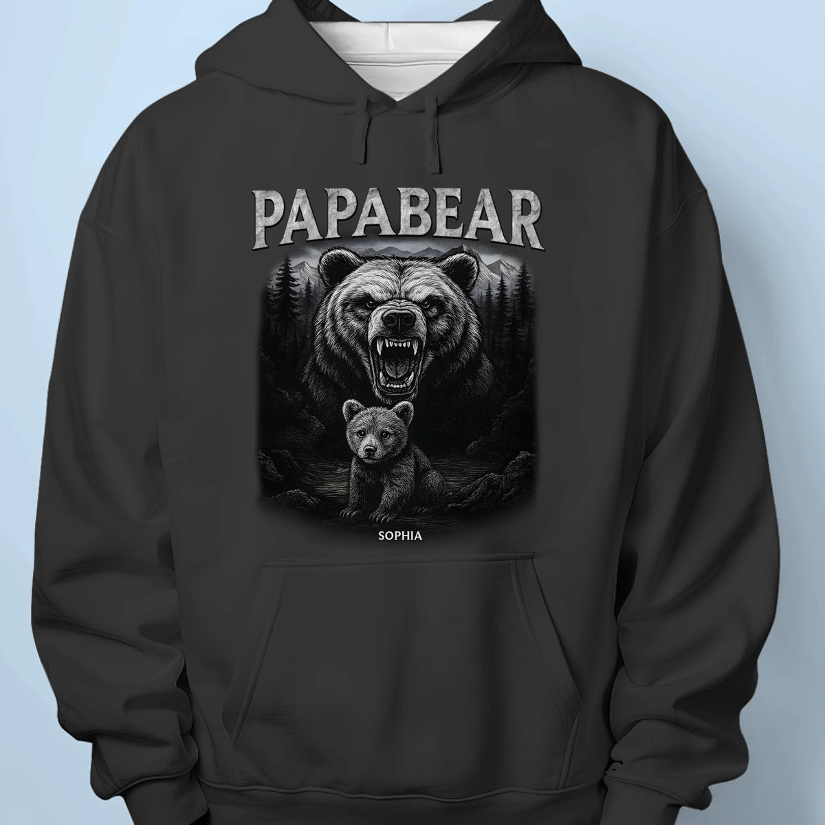 Protecting My Cubs, Always - Family Personalized Custom Unisex T-shirt, Premium T-shirt, Hoodie - Father's Day, Gift For Dad, Grandpa