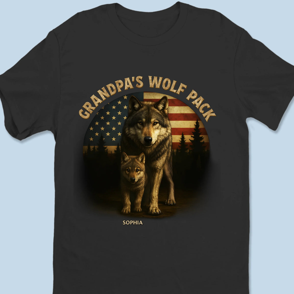 Pack Strong, Papa Stronger - Family Personalized Custom Unisex T-shirt, Premium T-shirt, Hoodie - Father's Day, Gift For Dad, Grandpa