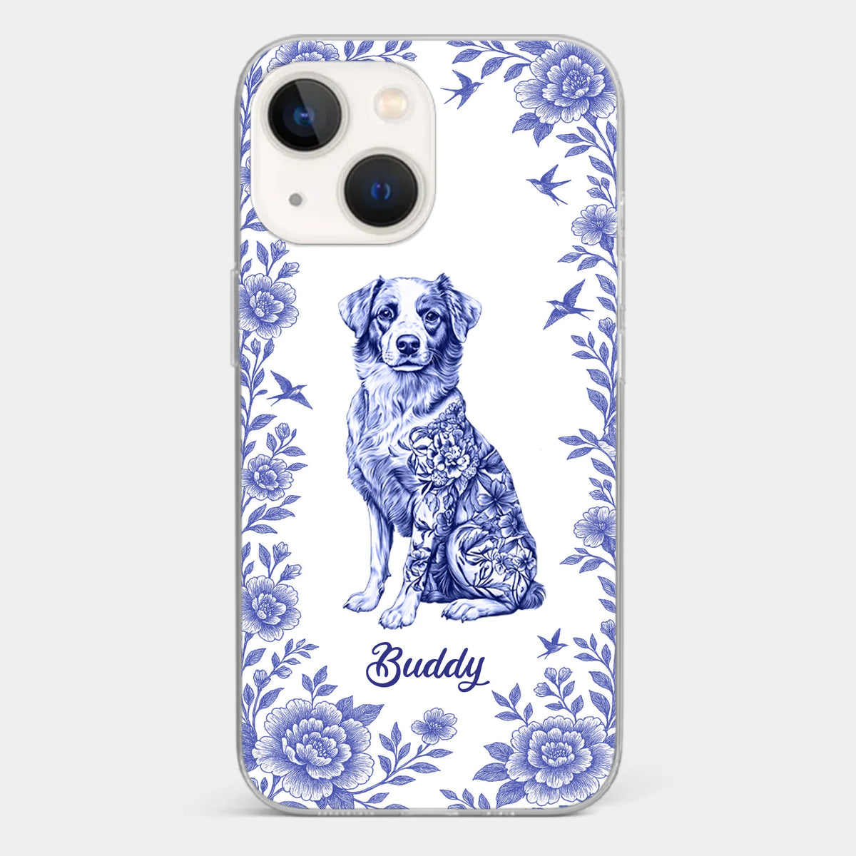 Elegance In Bloom, Love In Fur - Dog Personalized Custom Clear Phone Case - Gift For Pet Owners, Pet Lovers