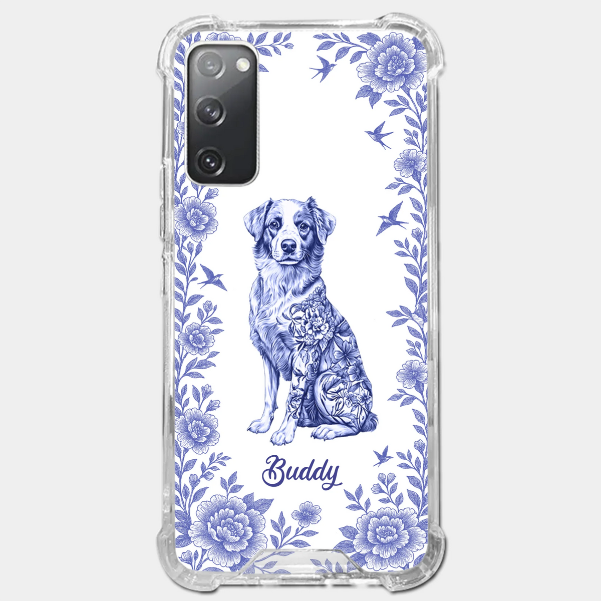Elegance In Bloom, Love In Fur - Dog Personalized Custom Clear Phone Case - Gift For Pet Owners, Pet Lovers