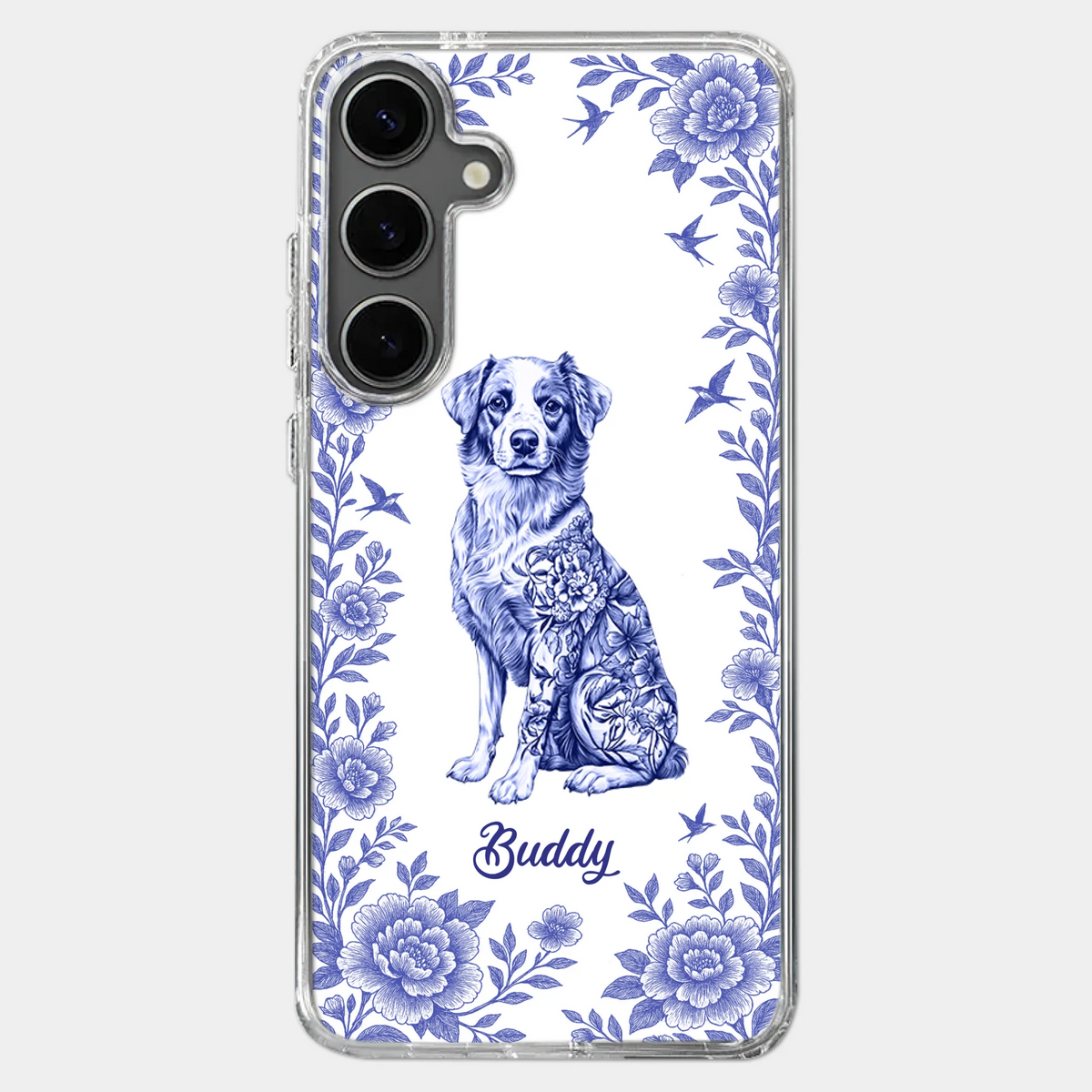 Elegance In Bloom, Love In Fur - Dog Personalized Custom Clear Phone Case - Gift For Pet Owners, Pet Lovers