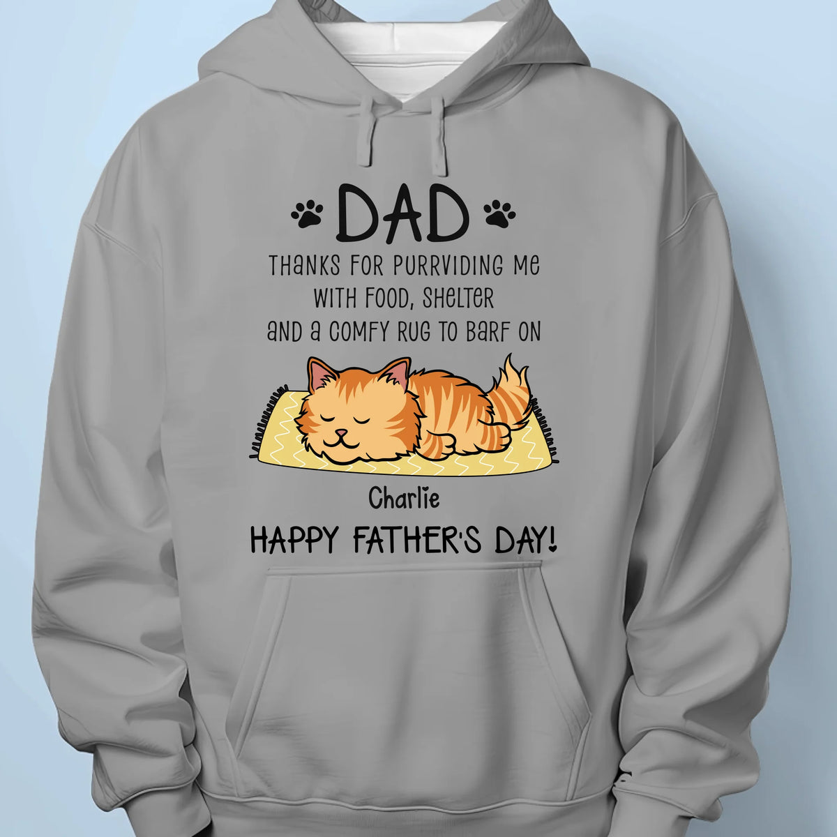 Thanks For Purrchasing My Love With Treats - Cat Personalized Custom Unisex T-shirt, Premium T-shirt, Hoodie - Father's Day,  Gift For Dad, Pet Owners, Pet Lovers
