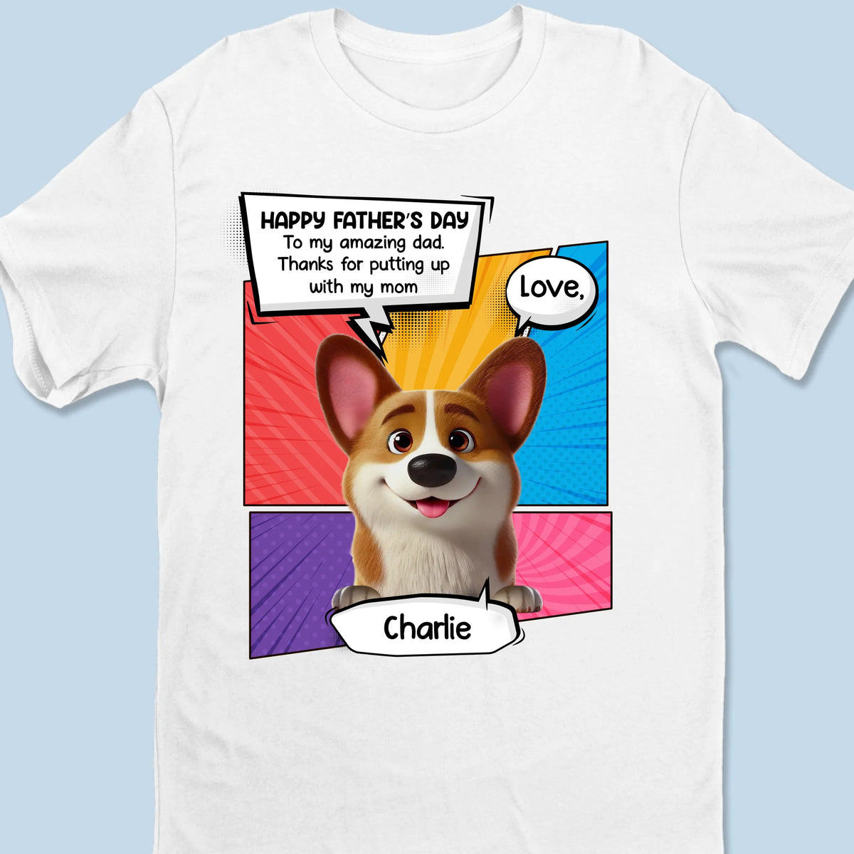Dog Dad Of The Year - Dog Personalized Custom Unisex T-shirt, Premium T-shirt, Hoodie - Father's Day,  Gift For Dad, Pet Owners, Pet Lovers
