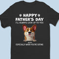 Best Dad Ever, Especially At Dinner Time - Dog Personalized Custom Unisex T-shirt, Premium T-shirt, Hoodie - Father's Day, Gift For Dad, Pet Owners, Pet Lovers