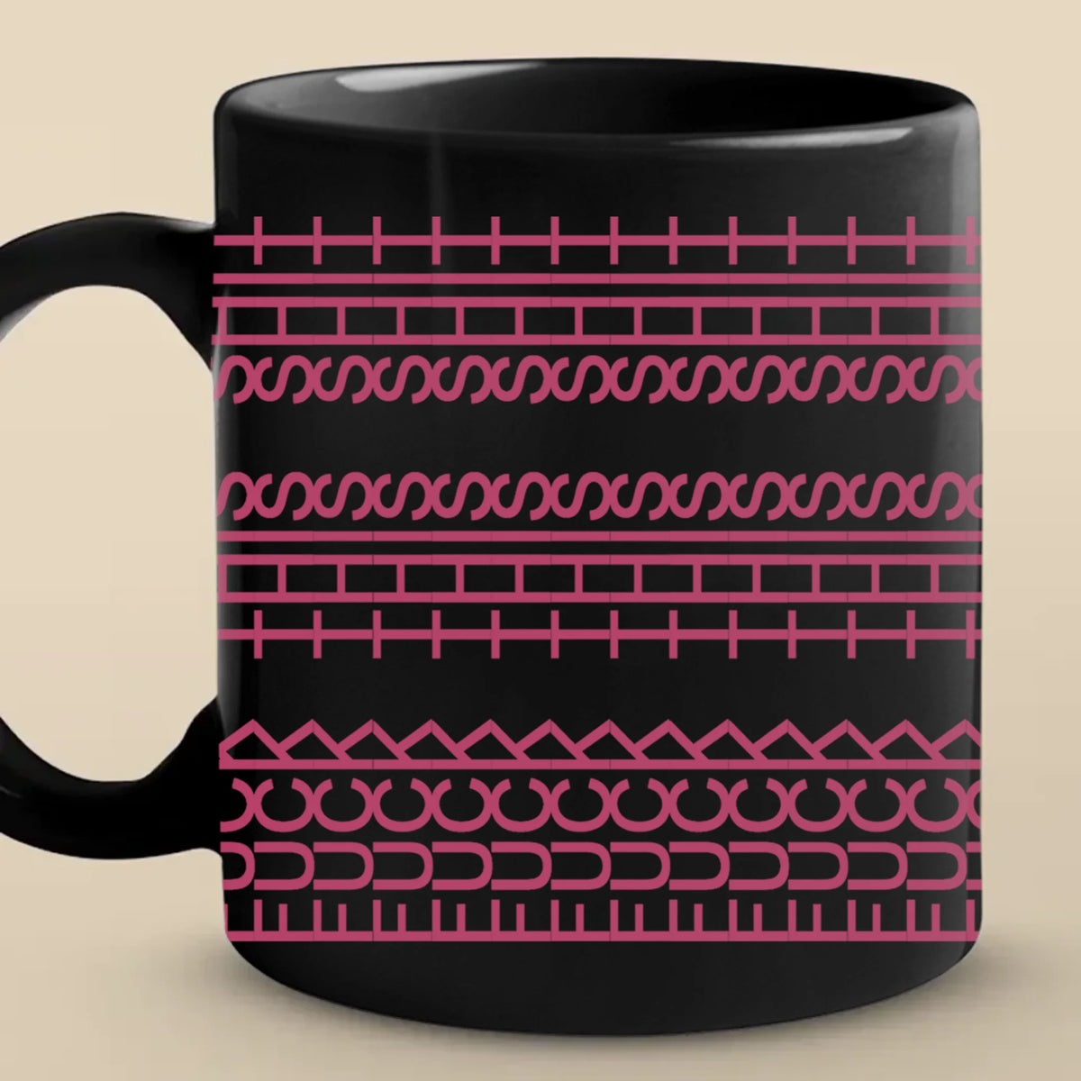 Every Line Has A Rhythm - Friend Black Mug - Gift For Best Friends, Sisters, Family Members, Coworkers