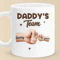 Captain Daddy And His Crew - Family Personalized Custom Mug - Father's Day, Gift For Dad, Grandpa