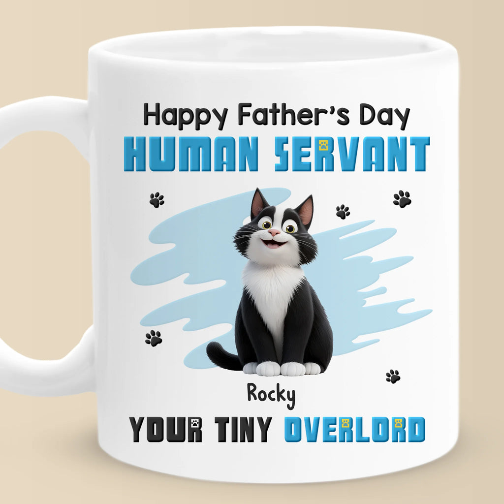 My Paw’s On Your Heart Forever - Cat Personalized Custom Mug - Father's Day, Gift For Pet Owners, Pet Lovers