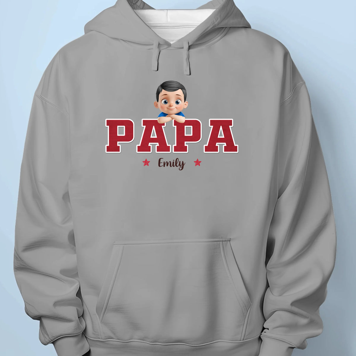 Proud To Be Their Papa - Family Personalized Custom Unisex T-shirt, Premium T-shirt, Hoodie -  Father's Day, Gift For Dad, Grandpa