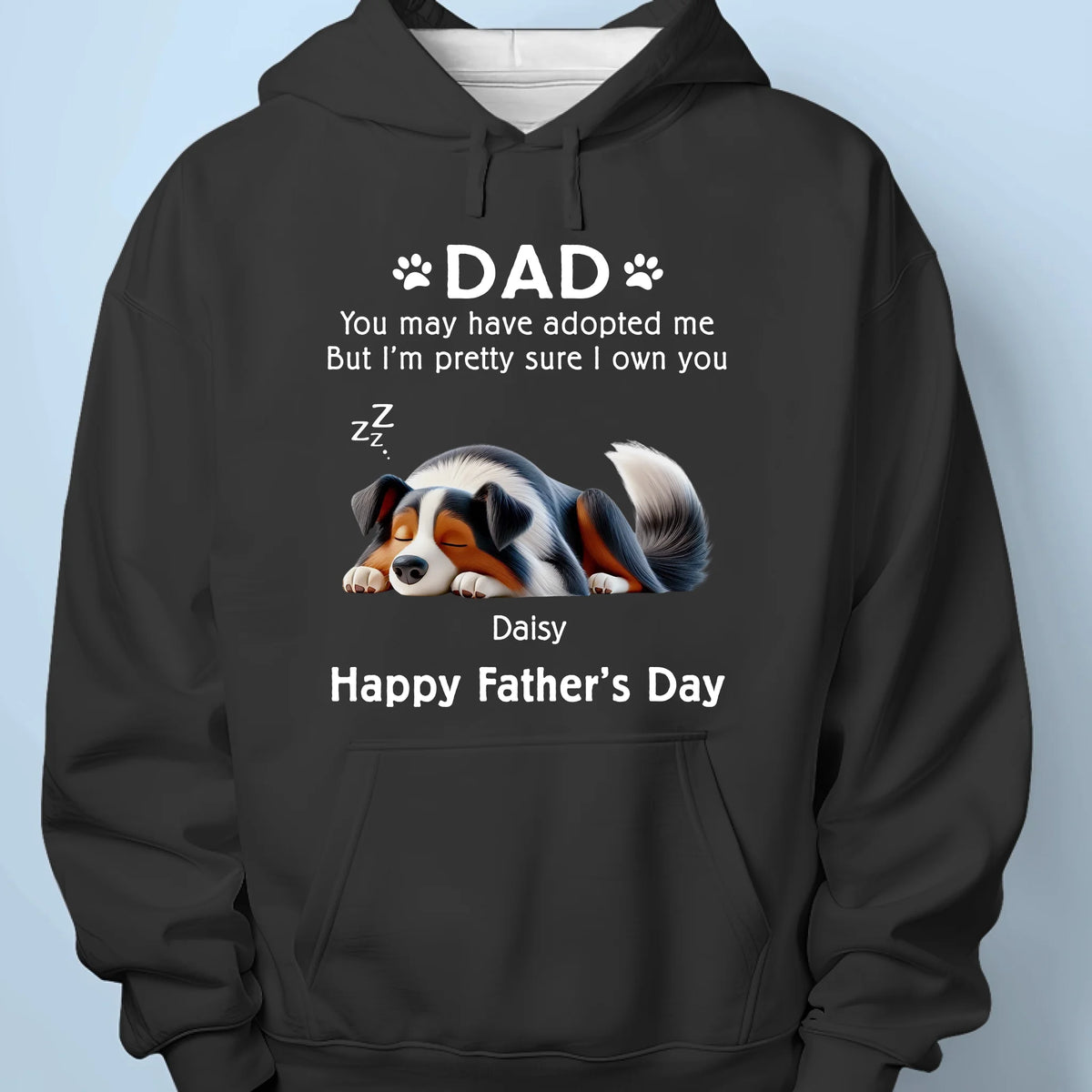 Owned By Paws, Ruled By Love - Dog Personalized Custom Unisex T-shirt, Premium T-shirt, Hoodie - Father's Day, Gift For Pet Owners, Pet Lovers