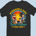 Couples Who Roam Together - Couple Personalized Custom Unisex T-shirt, Premium T-shirt, Hoodie - Summer Vacation Gift For Husband Wife, Anniversary, Travel Lovers