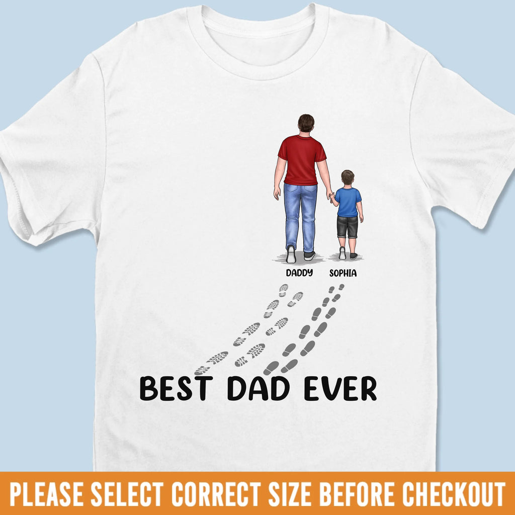You Never Walk Alone - Family Personalized Custom Unisex T-shirt, Premium T-shirt, Hoodie - Father's Day, Birthday Gift For Dad