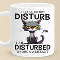 Cranky Cat Club - Friend Personalized Custom Mug - Gift For Yourself, Best Friends, Sisters, Family Members, Coworkers