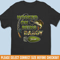 Hooked On Fatherhood - Family Personalized Custom Unisex T-shirt, Premium T-shirt, Hoodie - Father's Day, Gift For Dad, Grandpa