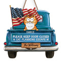Cat Planning Escape With A Truck - Cat Personalized Custom Home Decor Wood Sign - House Warming Gift For Pet Owners, Pet Lovers