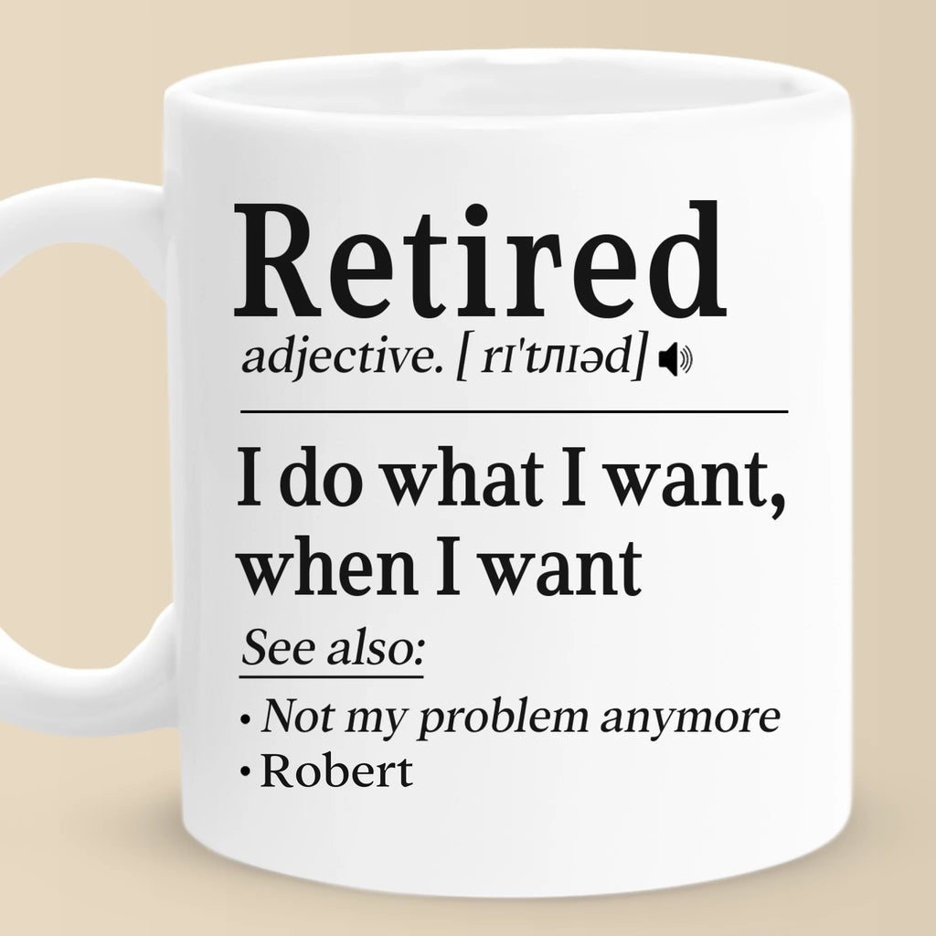 Not My Problem Anymore - Coworker Personalized Custom Mug - Appreciation, Retirement Gift For Coworkers, Work Friends, Colleagues