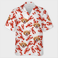 Custom Photo Life’s Better With Claws And Paws - Dog & Cat Personalized Custom Unisex Tropical Hawaiian Aloha Shirt - Summer Vacation Gift, Gift For Pet Owners, Pet Lovers