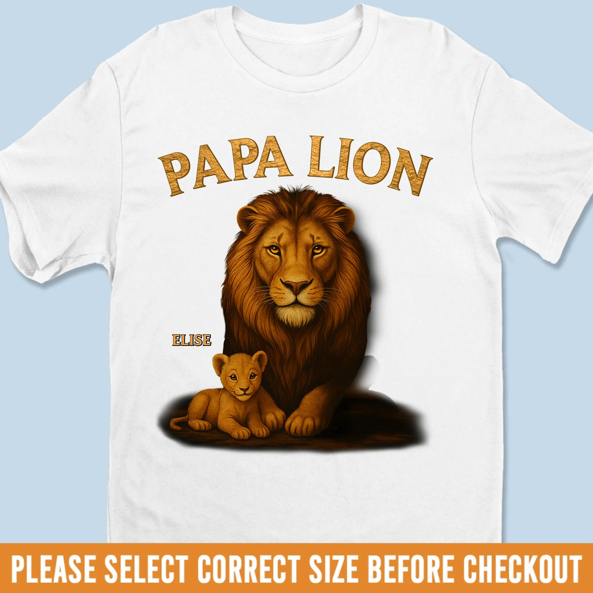 King Of The Pride - Family Personalized Custom Unisex T-shirt, Premium T-shirt, Hoodie - Father's Day, Gift For Dad, Grandpa