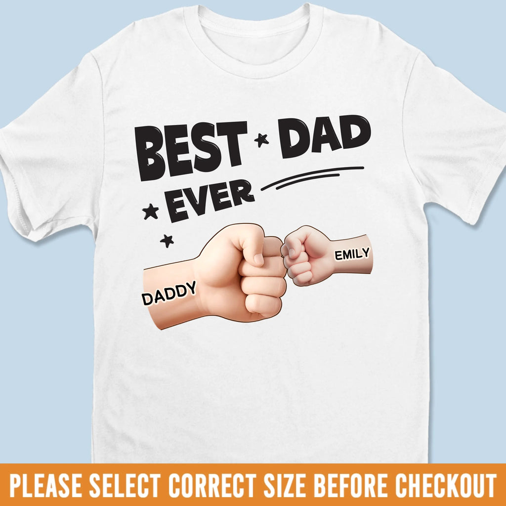 Best Dad In The Galaxy - Family Personalized Custom Unisex T-shirt, Premium T-shirt, Hoodie -  Father's Day, Gift For Dad, Grandpa