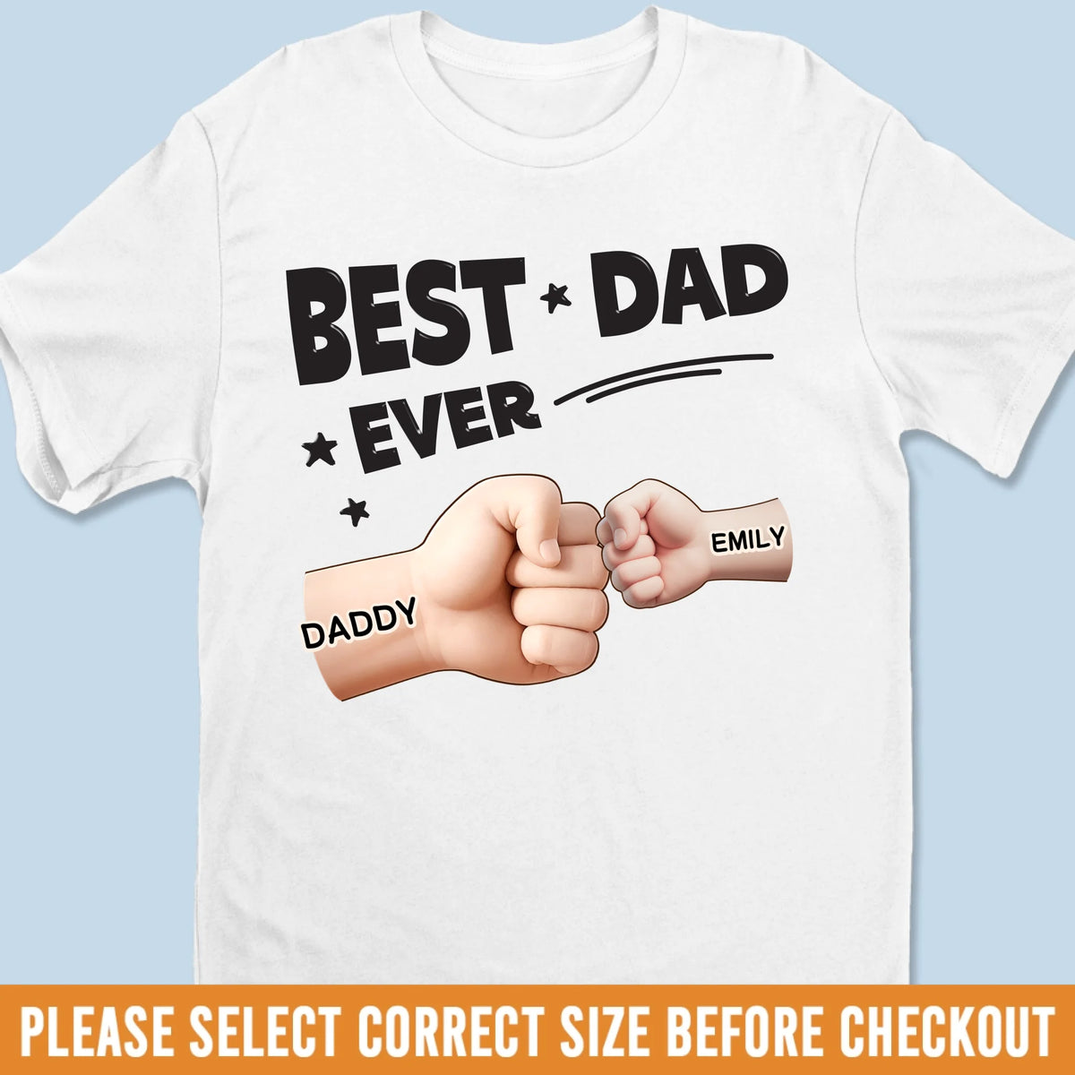 Best Dad In The Galaxy - Family Personalized Custom Unisex T-shirt, Premium T-shirt, Hoodie -  Father's Day, Gift For Dad, Grandpa