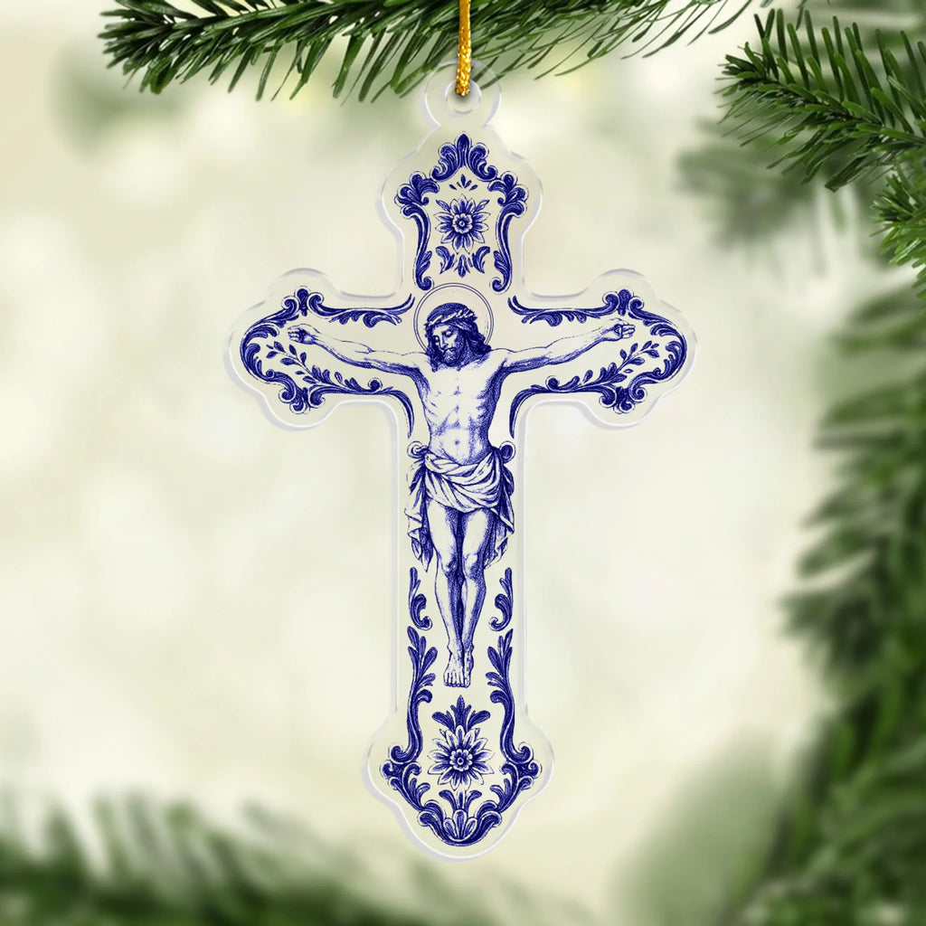 Acrylic Ornament - Christian Gifts For All Believers, Jesus Lovers - Saved By His Love