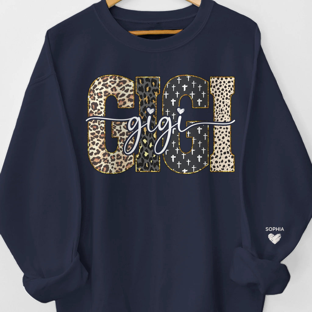 Custom Unisex Sweatshirt, Hoodie With Design On Sleeve - Personalized Birthday Gifts For Grandma - Love Granny So Much