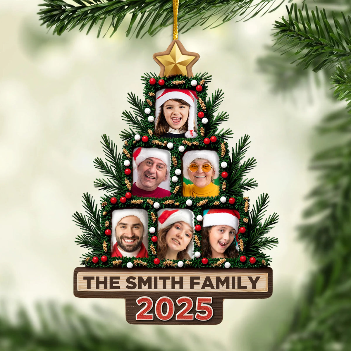 Custom Photo Acrylic Ornament - Personalized Christmas Birthday Gifts For Mom, Dad, Kids - Together We Have It All