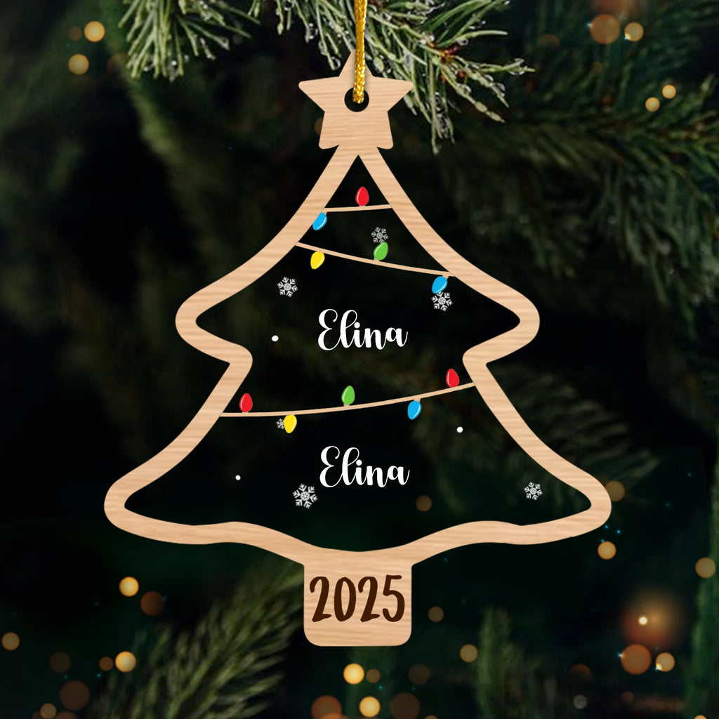 Custom Acrylic Ornament - Personalized Christmas Birthday Gifts For Mom, Dad, Kids - Family Forever, Always Together