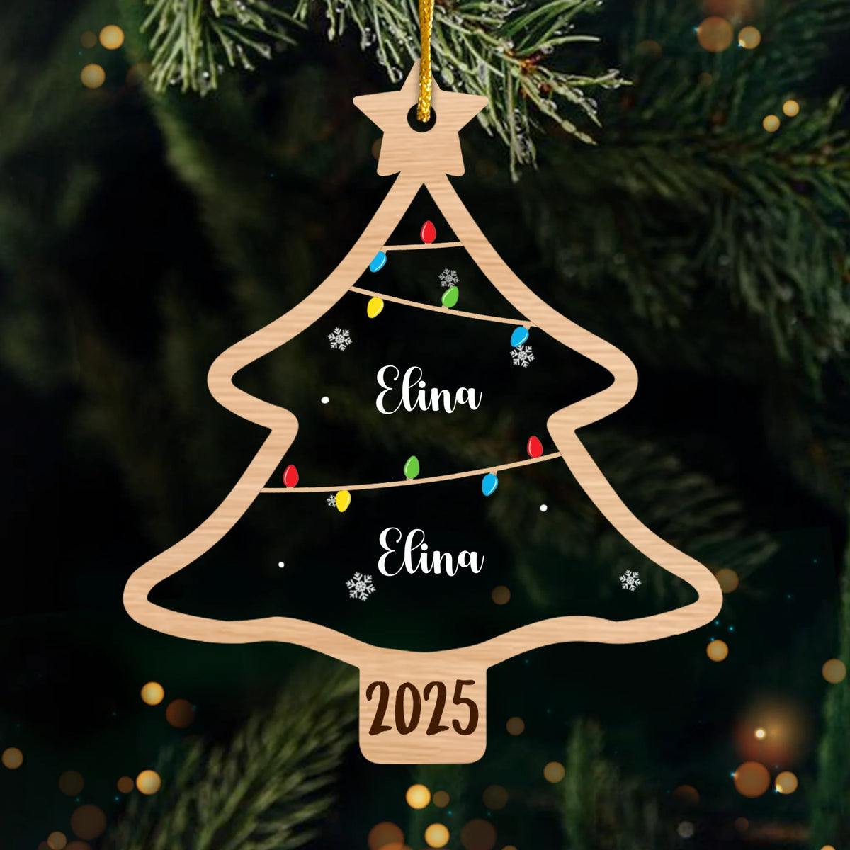 Custom Acrylic Ornament - Personalized Christmas Birthday Gifts For Mom, Dad, Kids - Family Forever, Always Together