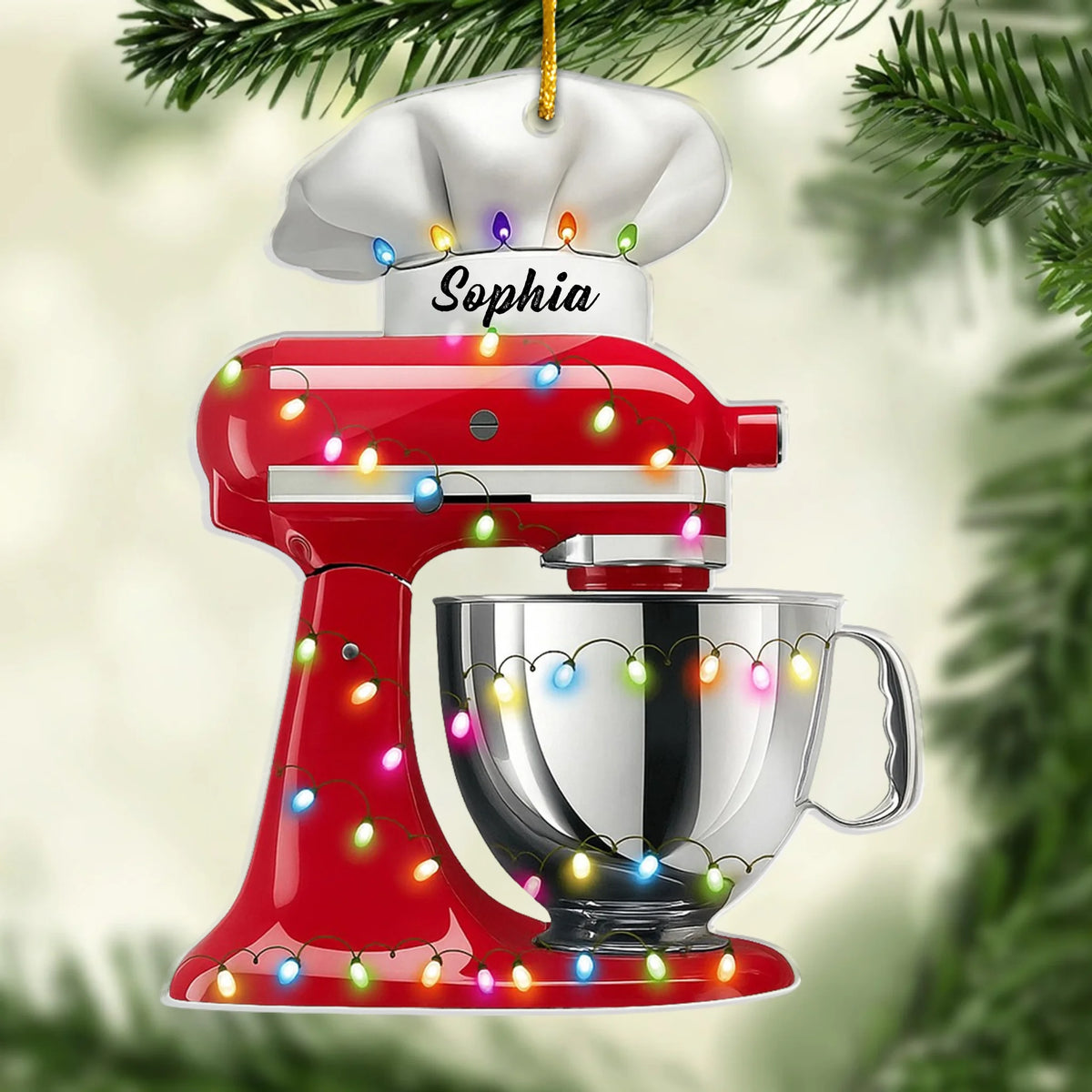 Custom Acrylic Ornament - Personalized Christmas Birthday Gifts For Women, Men - Whisking Up Love
