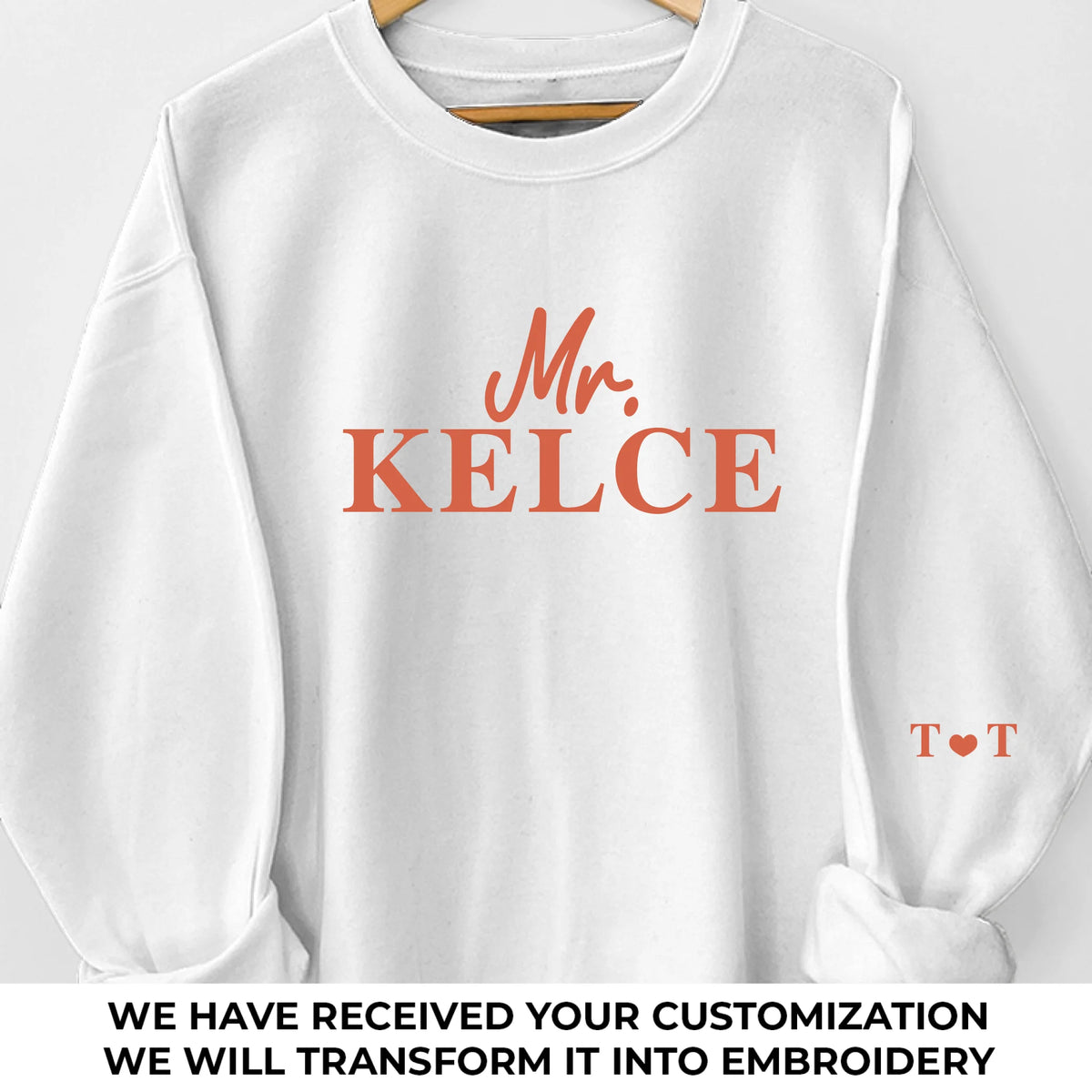 Custom Embroidered Sweatshirt - Personalized Anniversary Wedding Gifts For Husband And Wife, Him And Her - Warmth For Two Hearts