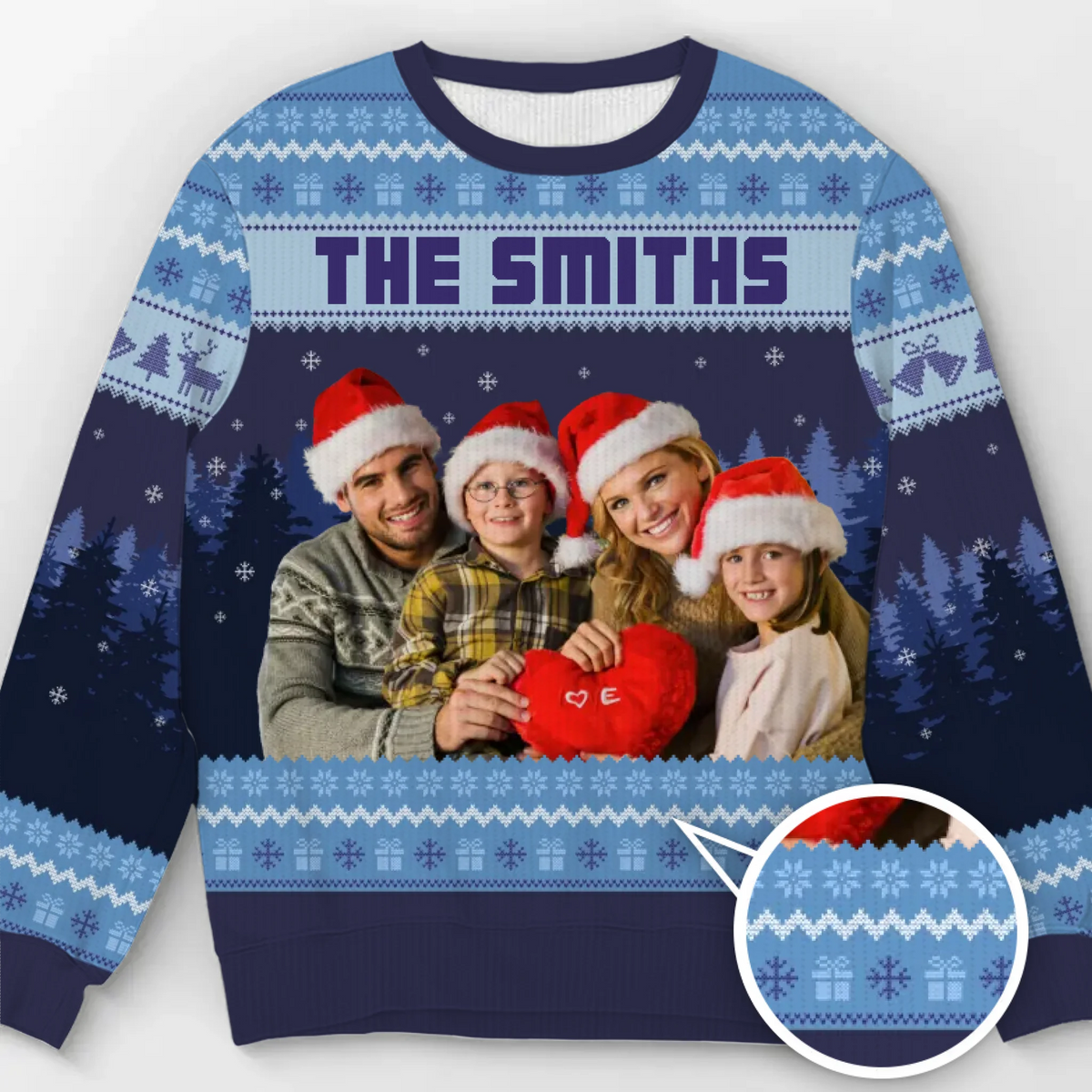 Custom Photo Unisex Ugly Sweatshirt - Personalized Christmas Birthday Gifts For Mom, Dad, Kids - Family Fun, Holiday Done
