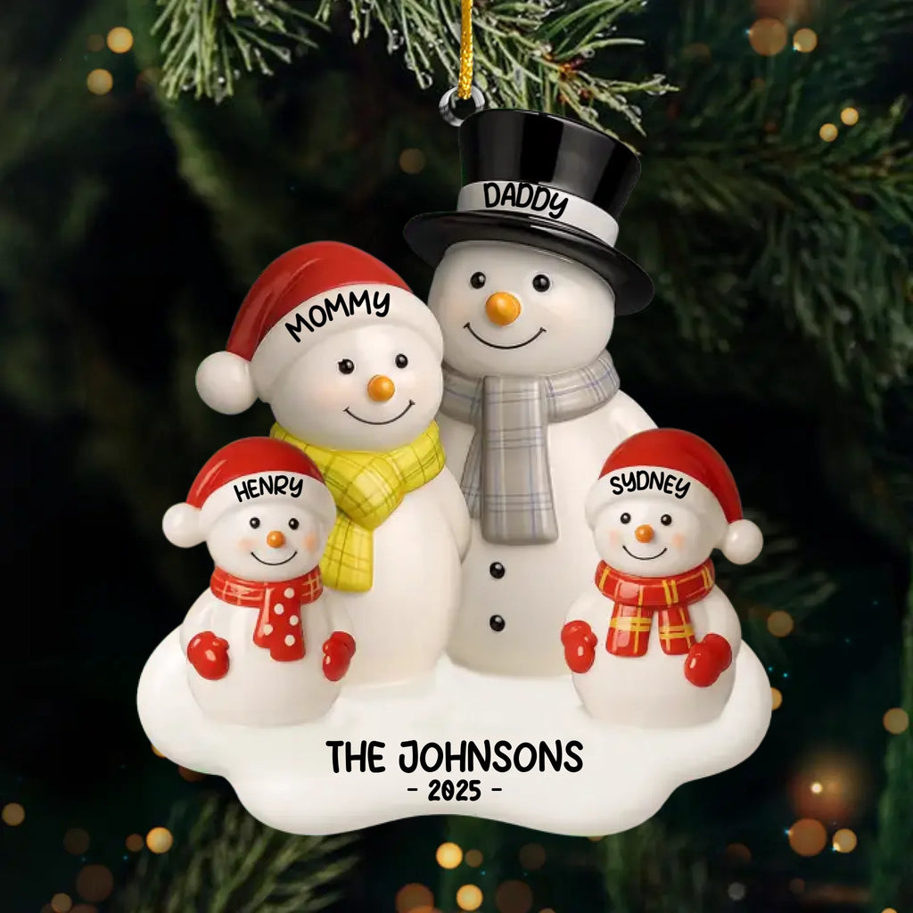 Custom Acrylic Ornament - Personalized Christmas Birthday Gifts For Mom, Dad, Son, Daughter - Home Is Wherever We Are Together