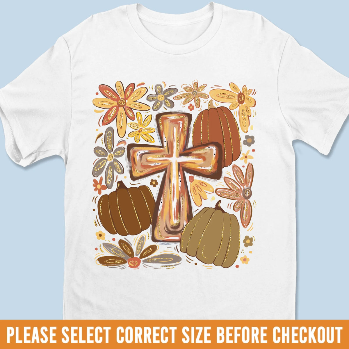 Unisex T-shirt, Premium T-shirt, Hoodie - Christian Gifts For All Believers, Jesus Lovers, Men, Women - Faith And Gratitude Beautifully Wrapped In Autumn Colors