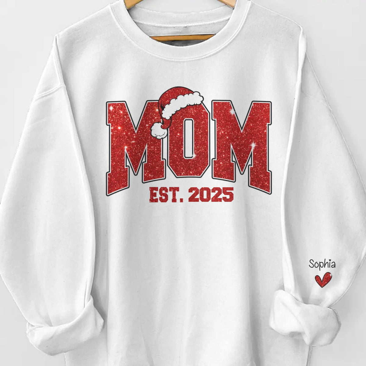 Custom Unisex Sweatshirt, Hoodie With Design On Sleeve - Personalized Halloween Birthday Gifts For Mom, Grandma - Established In Love