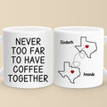 Long Distance Cherishing Moments With My Besties This Holiday - Bestie Personalized Custom Mug - Christmas Gift For Best Friends, BFF, Sisters