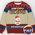Custom Unisex Ugly Sweatshirt - Personalized Christmas Birthday Gifts For Mom, Dad, Kids - Grandkids Make Christmas Merrier